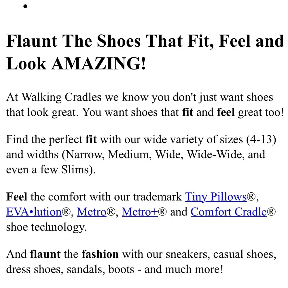 NWT Walking Cradle Orthotic AMP Black Patent Lizard Print Leather Flats. 7.5 WW.